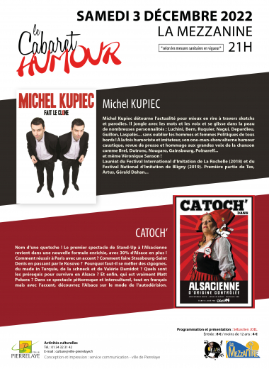 cabaret humour catoch et Michel Kupiec